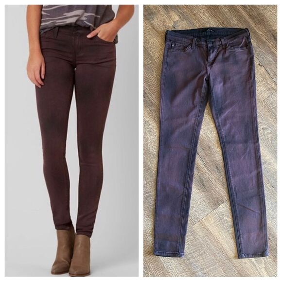 KanCan Jeans Skinny Fit Tie Dye Purple Black 27 Waist Festival - Picture 1 of 8